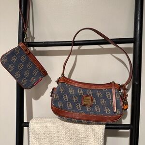 Authentic vintage Dooney & Bourke purse and wristlet